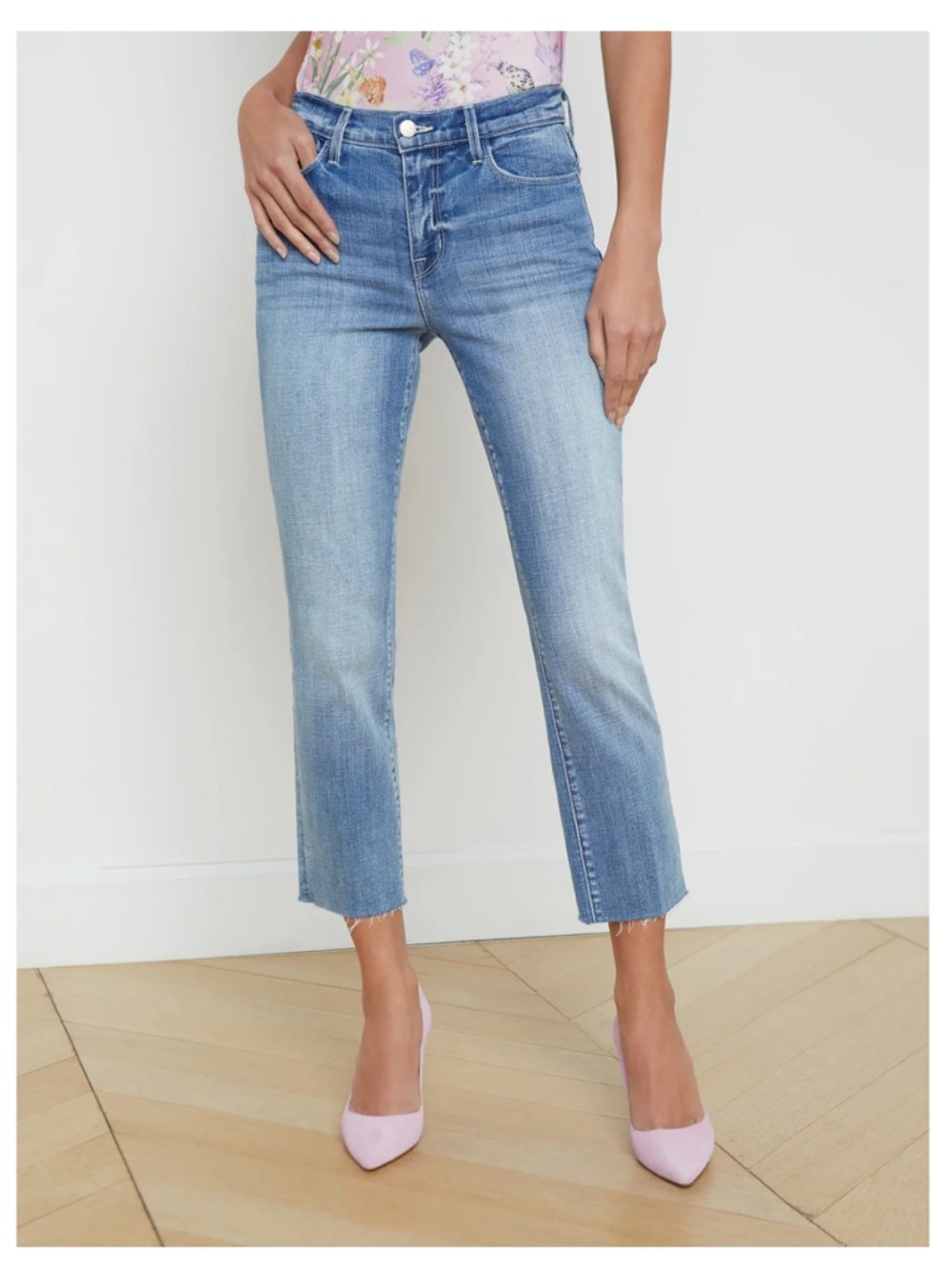 L'Agence Sada Slim-Leg Cropped Jean - Tuscany Women’s size 30